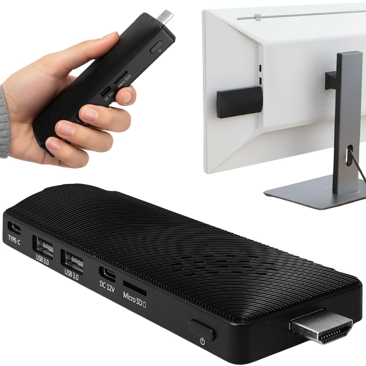 Mini Pc Stick Computador Portátil Intel Celeron 8GB RAM eMMC 128GB